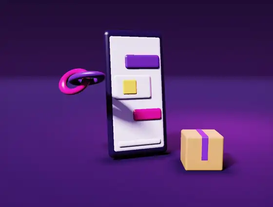 Celular con el link de un producto