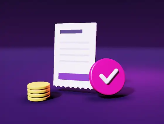 Recibo con el precio total aprobado